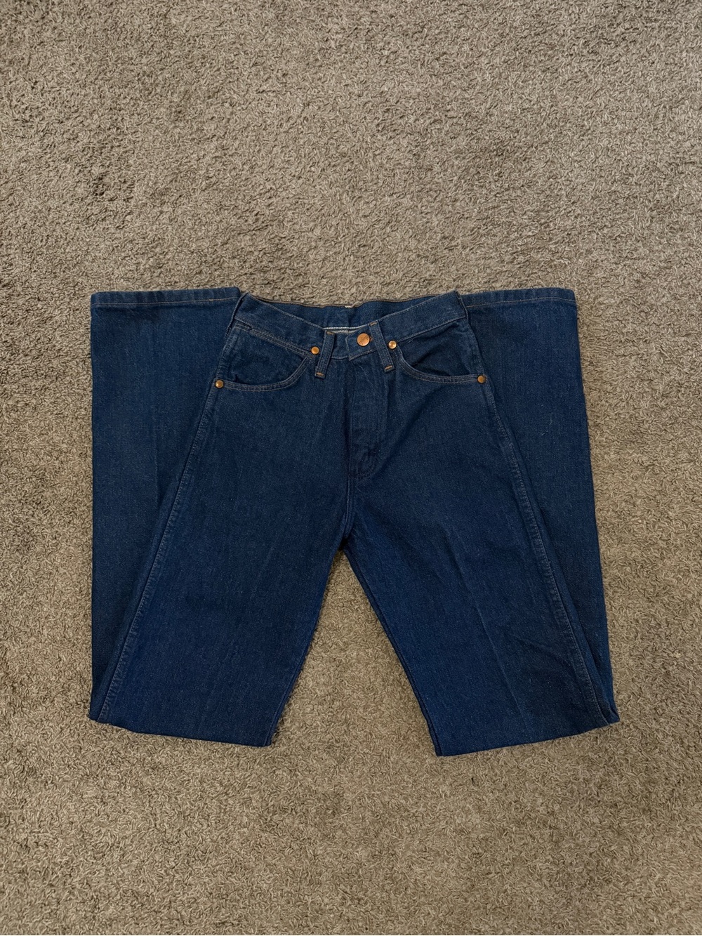 Wrangler Women's Dark Blue Straight Leg Jeans